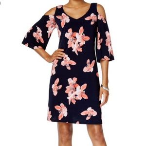 Connected Apparel Ladies Open Shoulder Dress